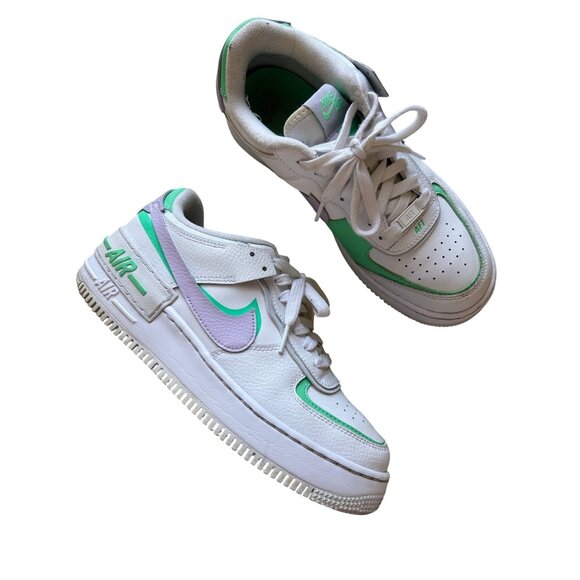 Nike Air Force 1 women's Sz 9.5 Shadow White Infinity Lilac - Picture 1 of 10